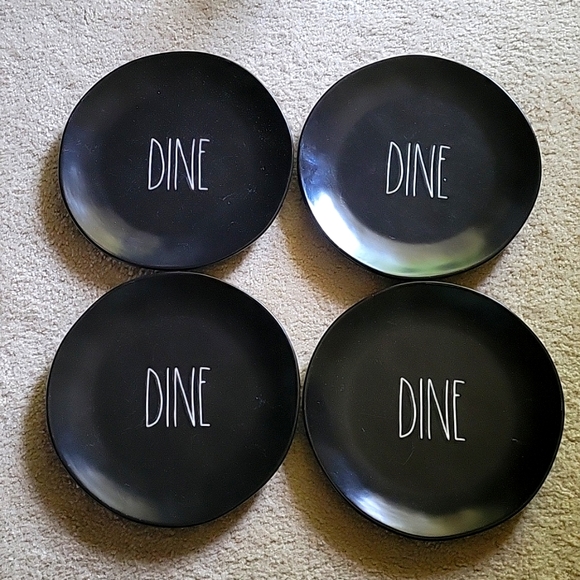 Rae Dunn Kitchen Rae Dunn Dinner Plates 1 Black Poshmark